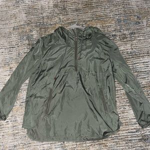 Dark Green L.A. Hearts Rain Jacket Size M Womens